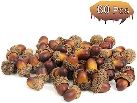 Artificial Acorns 60 PCS Lifelike Autumn Decor