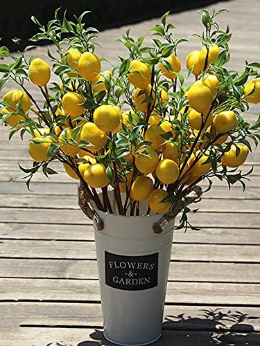 POTRUWE 6PCS Artificial Lemon Branches for Vase