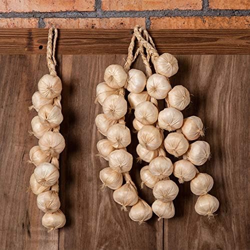Lifelike Artificial Garlic Hanging String Decor 1 Pack