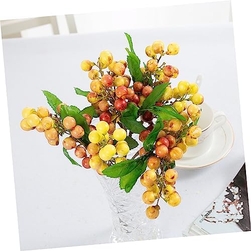 Lifelike Yellow Artificial Christmas Fruit Decor