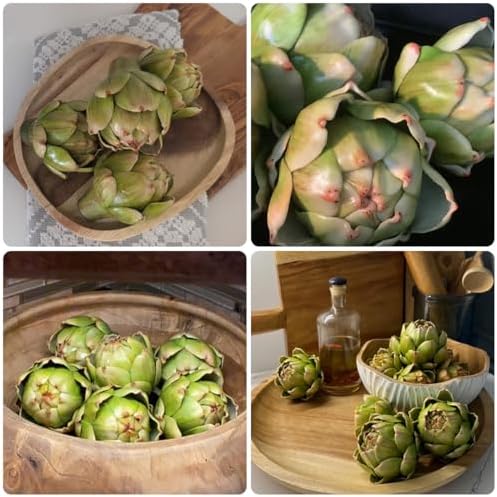 Meiwlong 6Pcs Yellow Artificial Artichokes Decorations