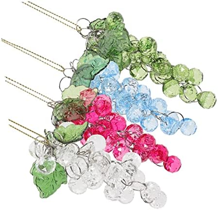 4 Pcs Acrylic Grape Beads Cluster Christmas Decor