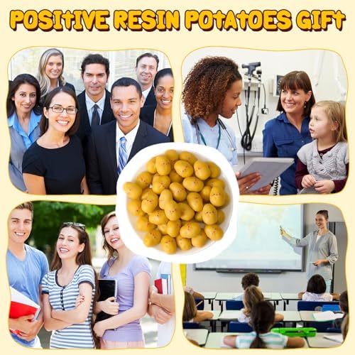 200 Pcs Positive Inspirational Mini Artificial Potato Decor