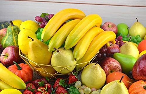 Ulalaza 6Pcs Artificial Yellow Pear Decoration