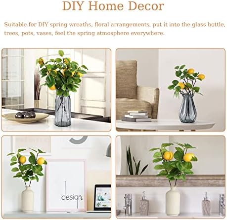 Artificial Lemon Branches for Kitchen Decor and Party Themes