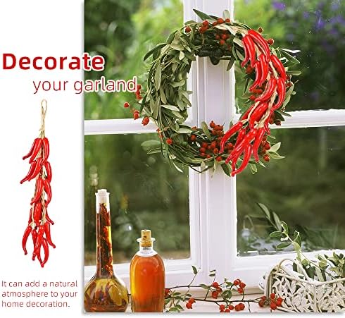 VIOCIWUO Artificial Pepper String 2 Sets Red