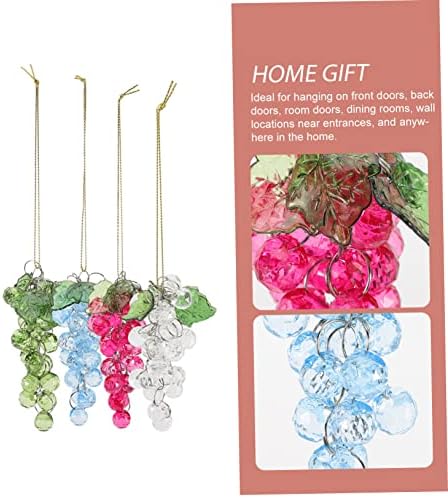 4 Pcs Acrylic Grape Beads Cluster Christmas Decor