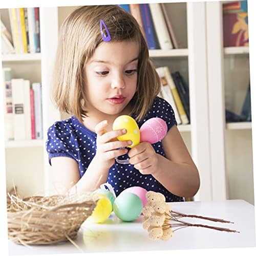 DECHOUS 6pcs Easter Egg Stems Decor Artificial Fruit Branches
