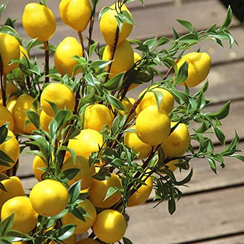 POTRUWE 6PCS Artificial Lemon Branches for Vase