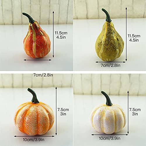 DAMEING 12Pcs Artificial Pumpkins and Gourds for Home Decoration