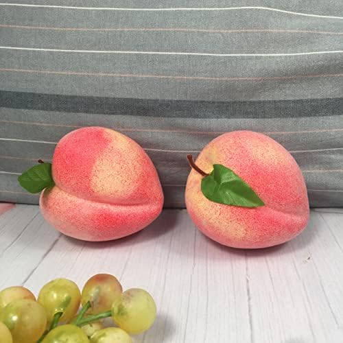 12Pcs Artificial Peach for Home Kitchen Party Decor