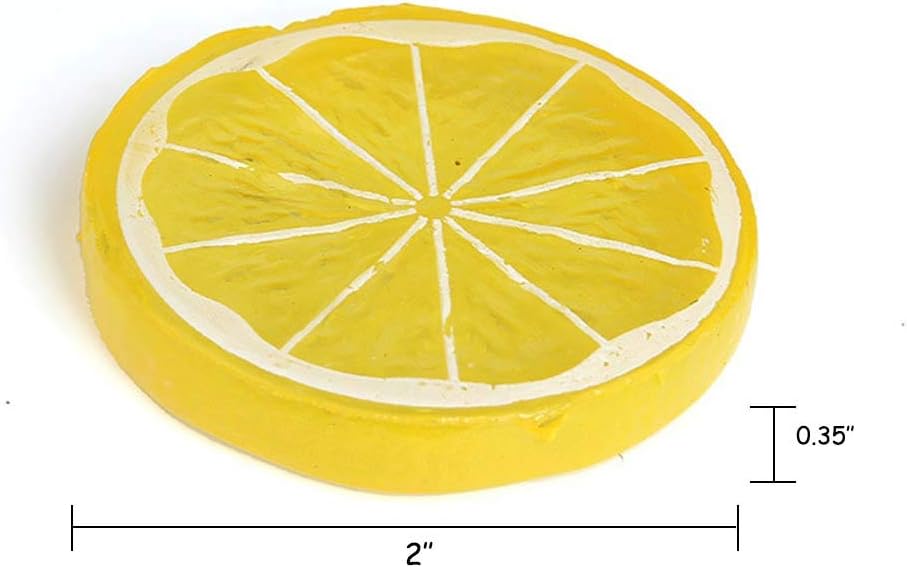 30Pcs Artificial Lemon Slices Wedding Decor Photography Props
