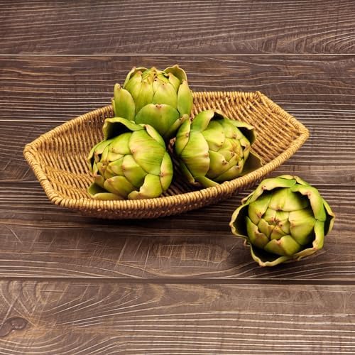 4 Pcs Artificial Artichokes Green Faux Vegetables