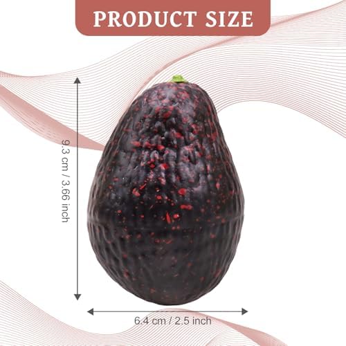 6pcs Lifelike Artificial Avocado Kitchen Decor