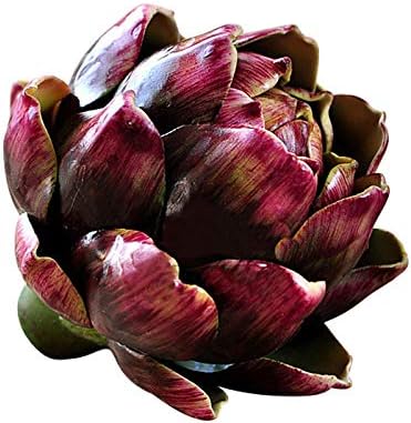 Artificial Artichoke Decor Purple Large Set of 6