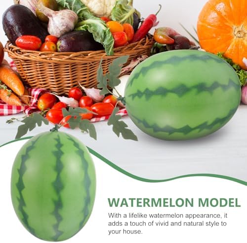 VOSAREA Realistic Artificial Watermelon Statue