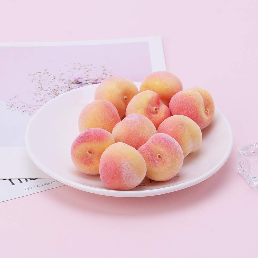 20pcs Artificial Peach Display for Home Party Decor