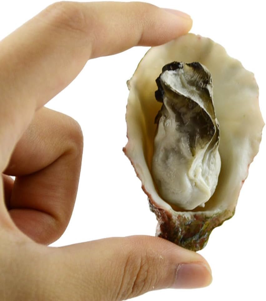 8Pcs Artificial Oysters Display Prop for Kitchen Decorations