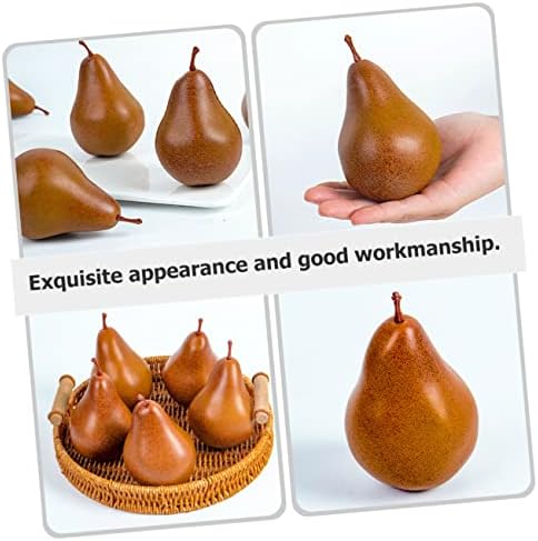 2Pcs Artificial Pear Decor for Home Kitchen Office
