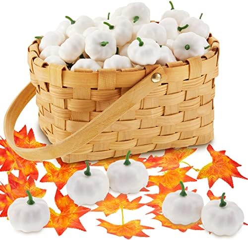 WILLBOND Artificial Mini Pumpkins 50 Piece Fall Decor