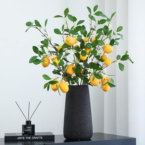 JUOPZKENN Artificial Lemon Branches 2pcs