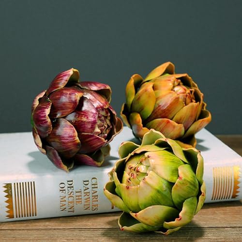 Artificial Artichoke Decor Green Small 3 Pack