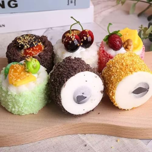 6PCS Artificial Cakes for Decor and Photography