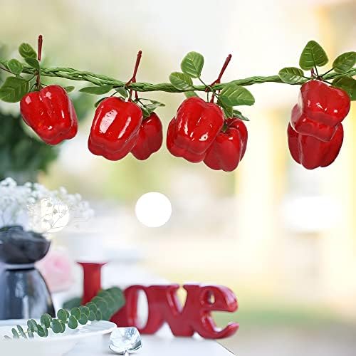 VIOCIWUO Artificial Bell Pepper String 2Pcs