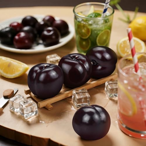 Lorigun 9pcs Artificial Black Plum Photography Props
