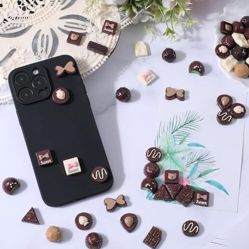 SUNNYCLUE 60PCS Artificial Chocolate Decor Set