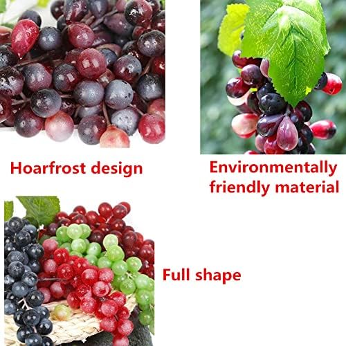 4 Bunches Artificial Grapes for Decoration