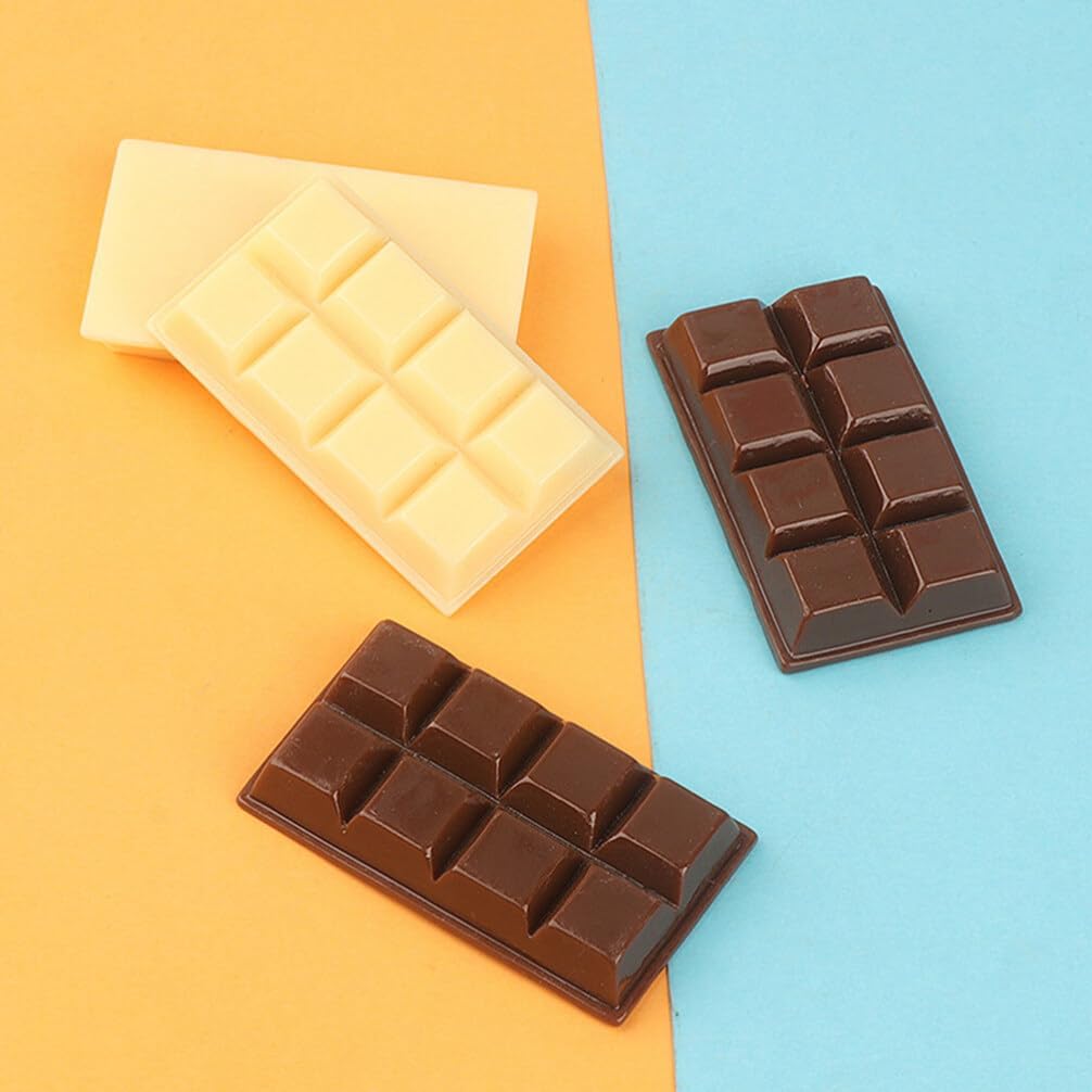 Vaguelly Fake Chocolate Bar Resin Beads for DIY Decor
