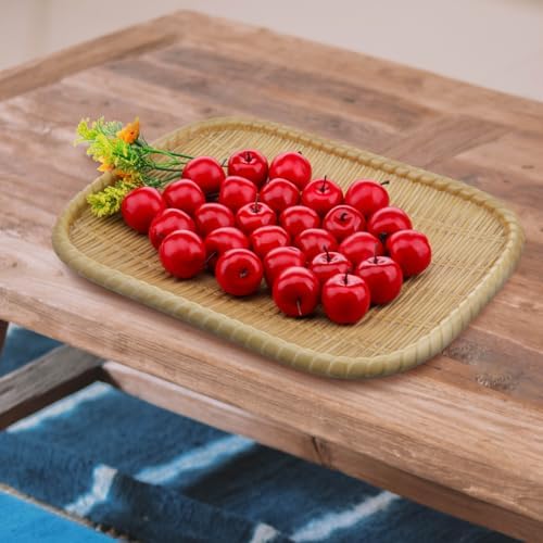 27 Pcs Artificial Red Apples for Home Kitchen Decor