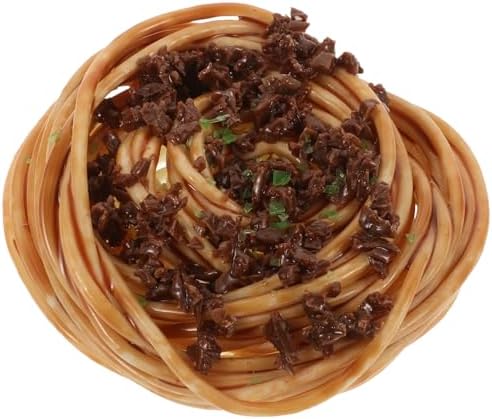 LUOZZY Artificial Spaghetti with Meat Sauce Decorative Food Display Prop
