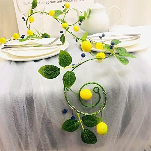 Lemon Blueberry Garland 2 Pack for Home Wedding Decor