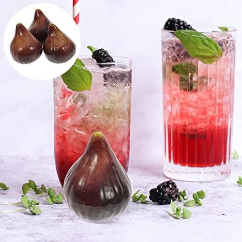 5PCS Artificial Fig Decor for Home Kitchen Photography Props