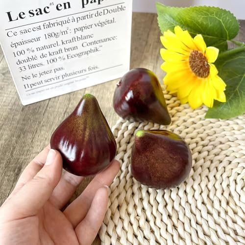Lovmeety 5Pcs Artificial Figs for Home Decor Display
