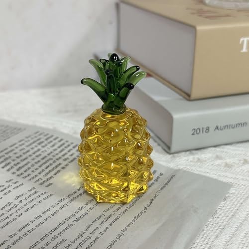 MEUNEAR Glass Pineapple Figurine Decorative Craft