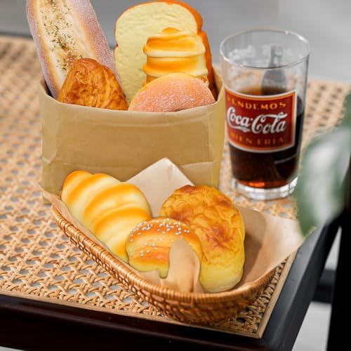 8pcs Realistic French Bread Croissant Decor Set