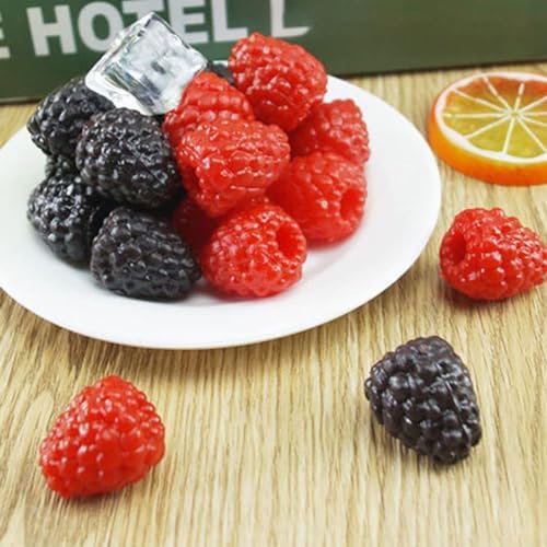 40 PCS Artificial Raspberry Photo Decor Prop