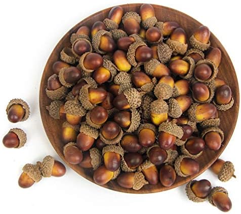 Veemoon 60pcs Artificial Acorn Fall Decor