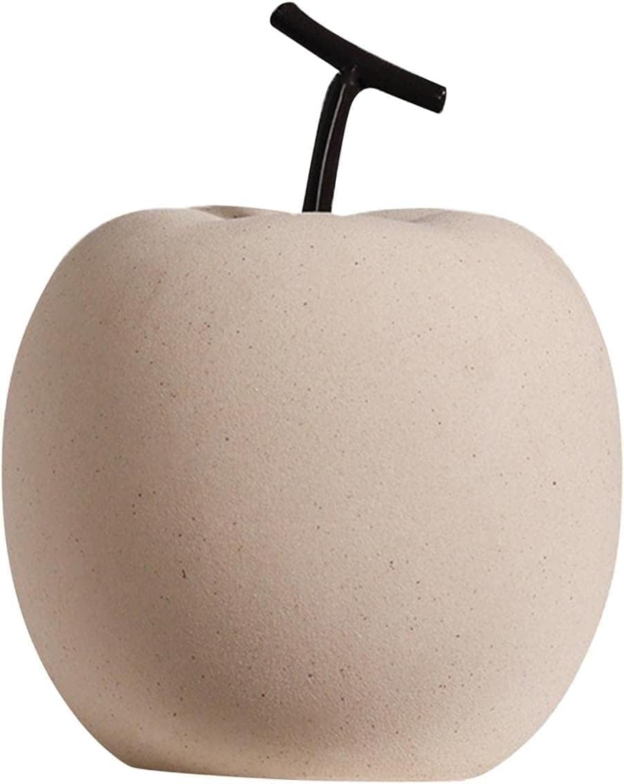 Garkria Ceramic Apple Decor Figurine for Home Office