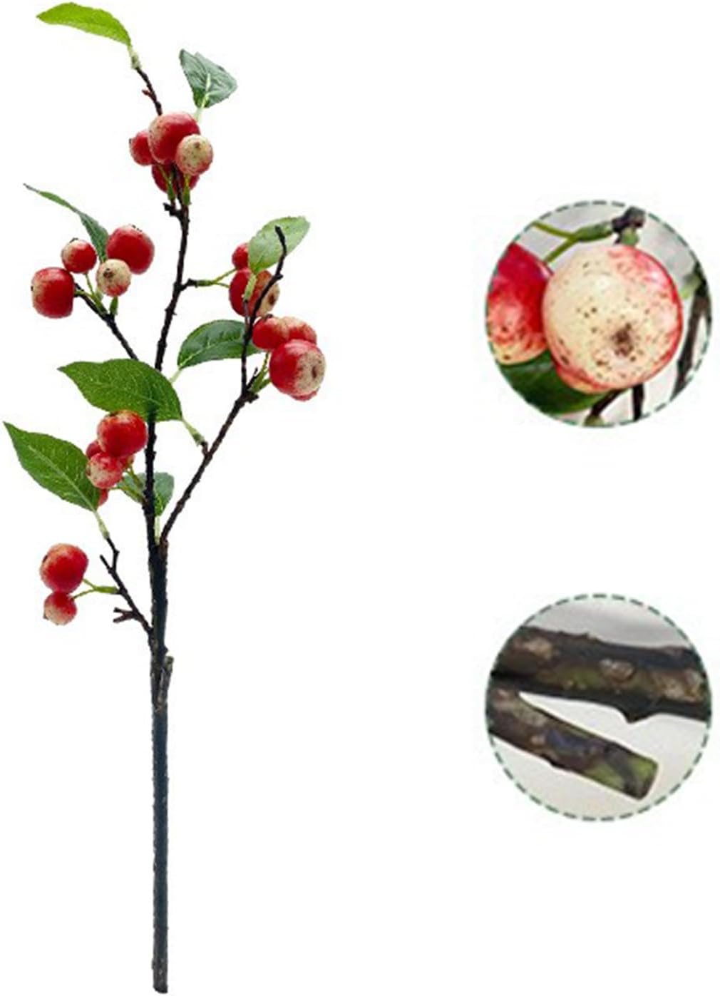 Realistic Artificial Apple Branches with Green Leaves