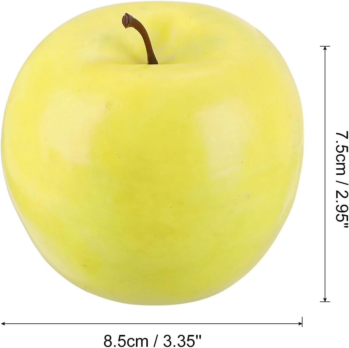 Uxcell 6Pcs Artificial Yellow Apples for Home Decor