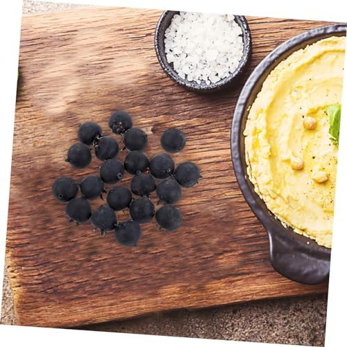 20pcs Lifelike Artificial Blueberries Decor Bunch