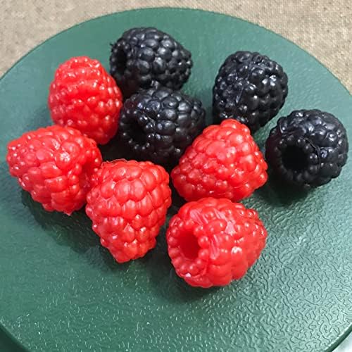 20pcs Artificial Raspberry for Crafting and Decor