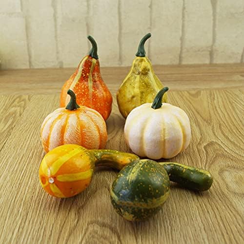 DAMEING 12Pcs Artificial Pumpkins and Gourds for Home Decoration