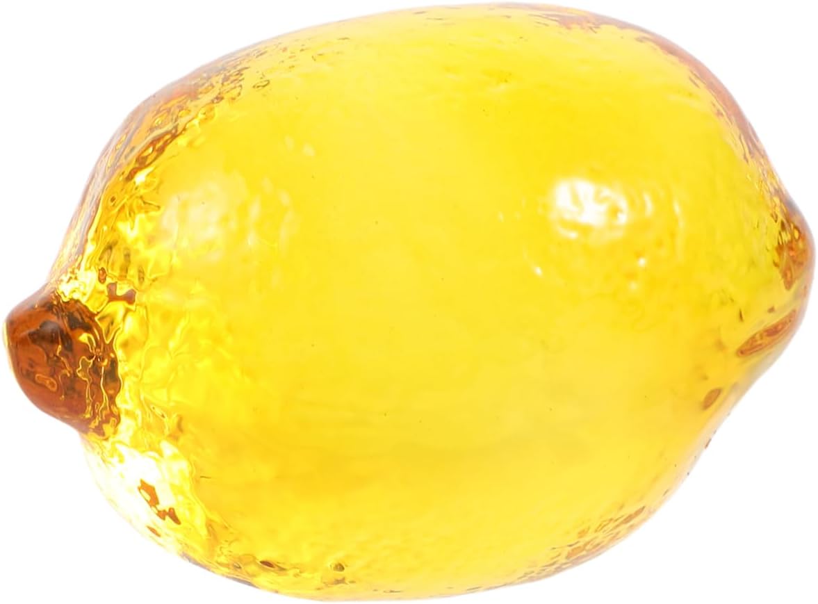 Yardwe Crystal Lemon Artificial Fruit Decoration