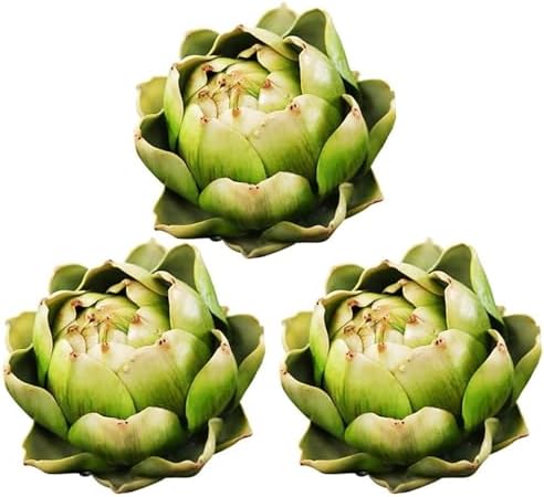 Artificial Artichoke Decor Green Small 3 Pack
