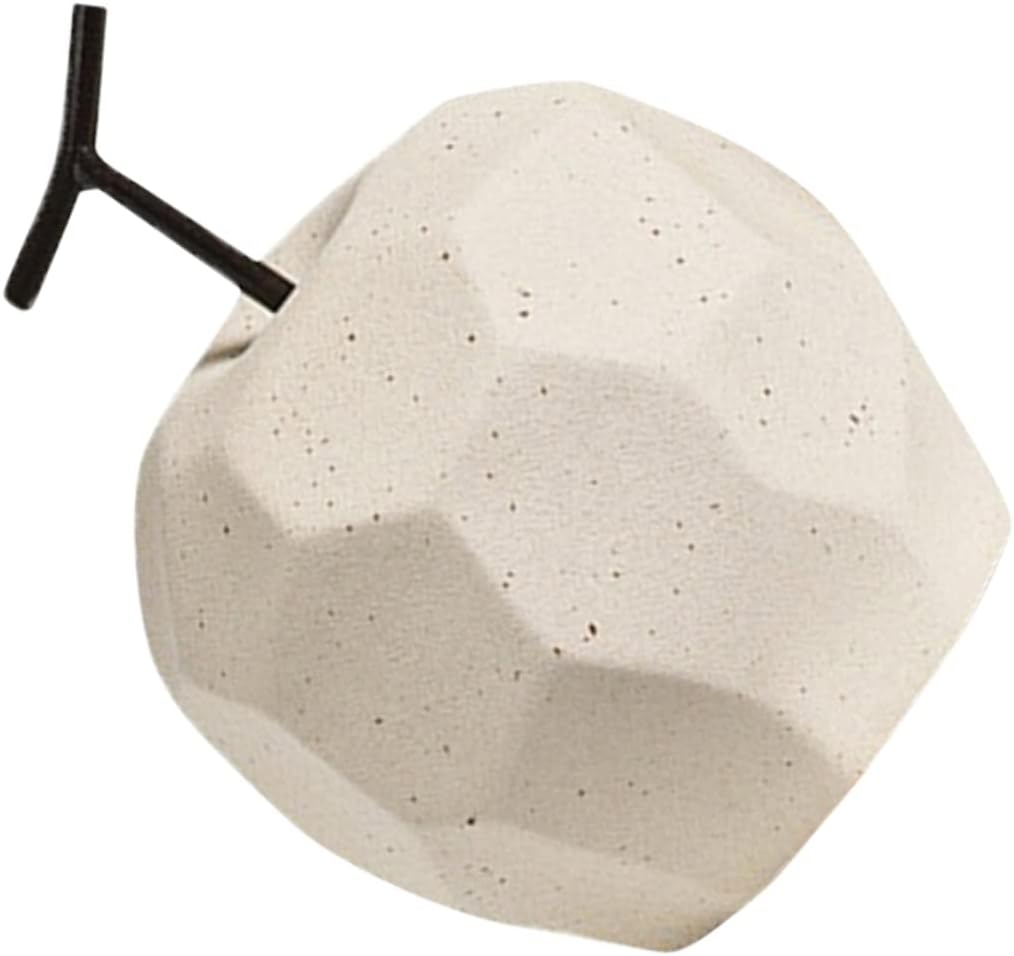 Unomor Ceramic Apple Ornament for Desktop Home Decor